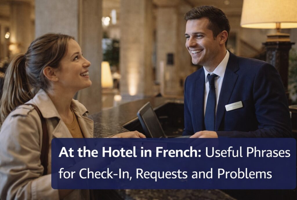 At the Hotel in French: Useful Phrases for Check-In, Requests and Problems