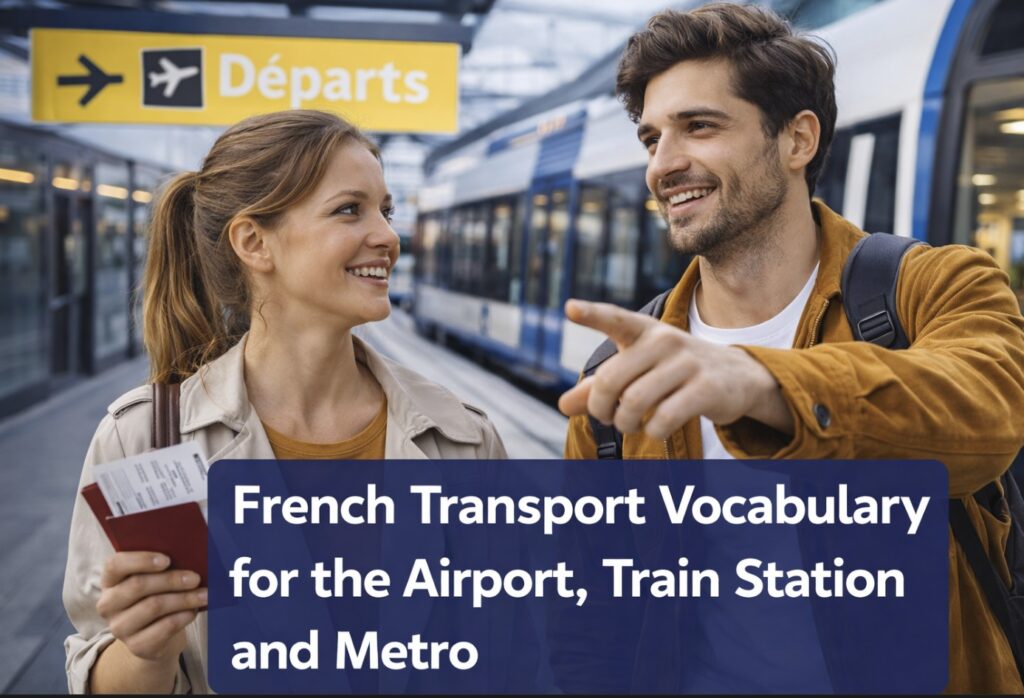 French Transport Vocabulary for the Airport, Train Station and Metro